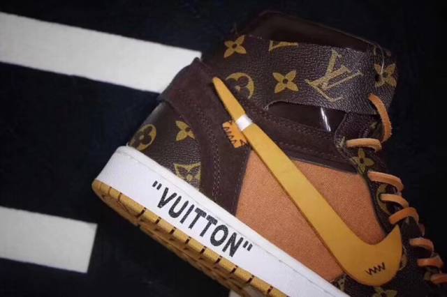 off-white x 联名路易威登lv推出aj1篮球鞋