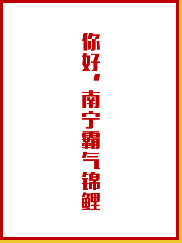 南宁霸气锦鲤,来了!
