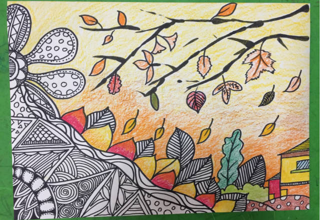 教你如何画秋天主题创意儿童画