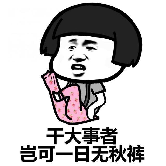 秋裤斗图表情包:穿上秋裤,我就是最美的人