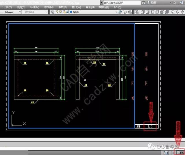 cad模型与布局出图及各种比例详解