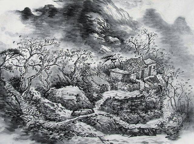 顺廷兄出生在沂蒙山区,从小就酷爱绘画,在沂蒙山里生活了近二十年,对