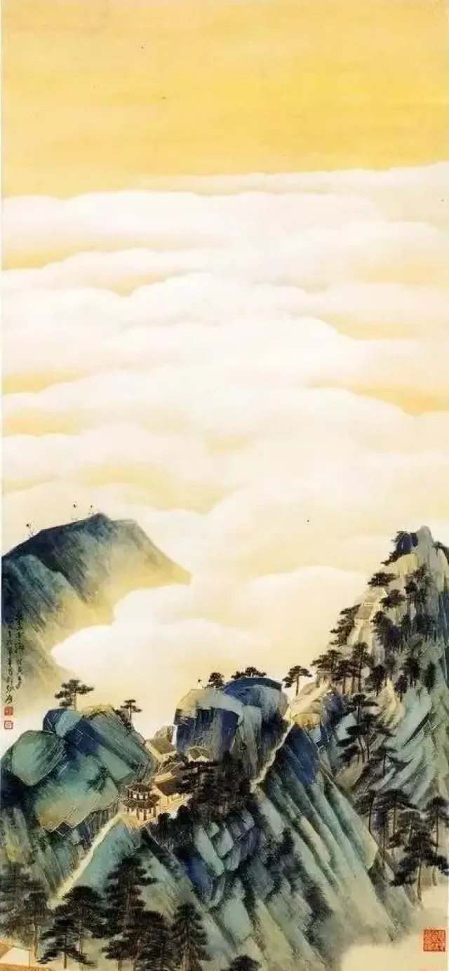 张大千 华山云海