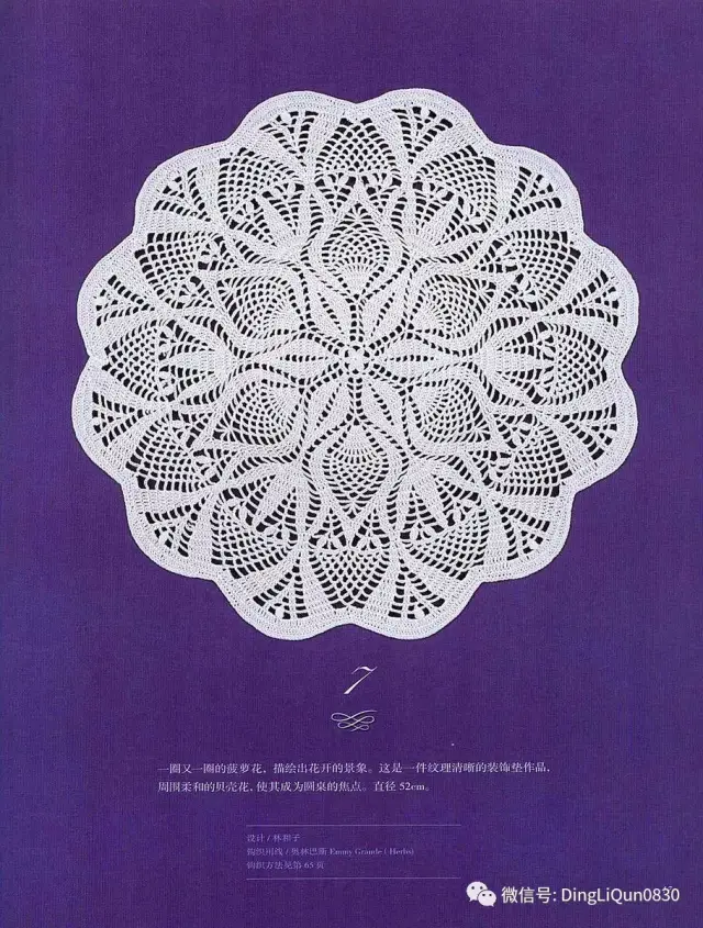 【钩编教程】优雅的蕾丝饰物钩织(中文)