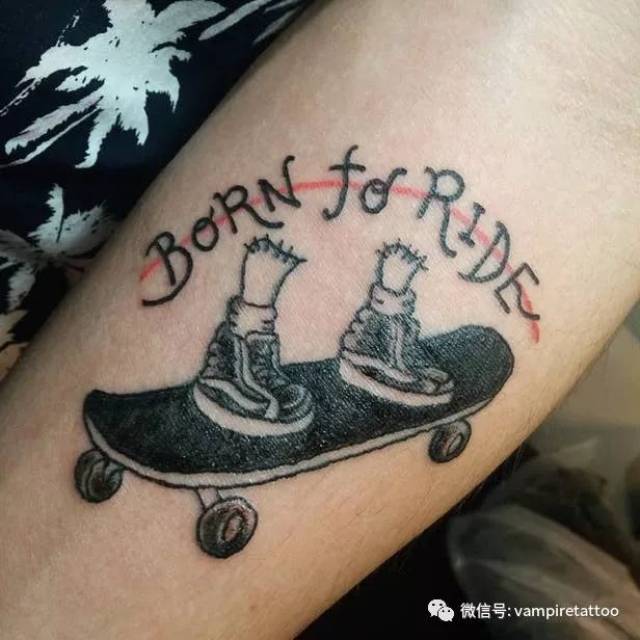 skate or die滑板纹身 灵魂跑路你倒是提点速