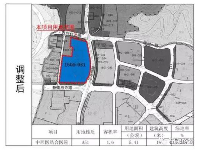 5万平方米 医院规划位于五里坨建设区,东起模式口,西至门头沟三家店