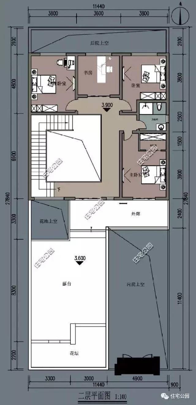 12x27米农家小院设计,6室2厅2卫,中式别墅才是老百姓最爱