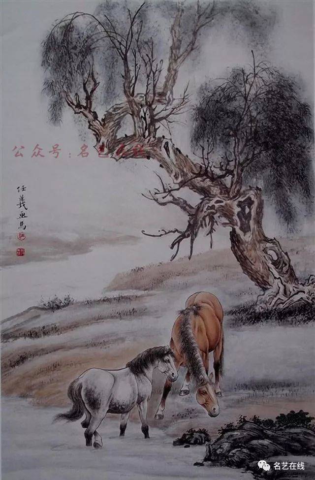 国画技法 工笔马的画法(附骏马白描图70幅)