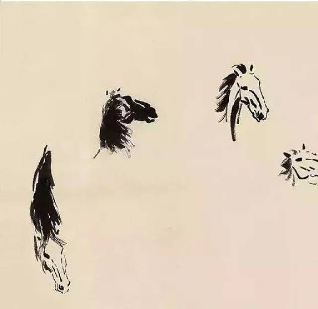 【名人】徐悲鸿画马步骤图解,其马形神兼备,生机勃勃!