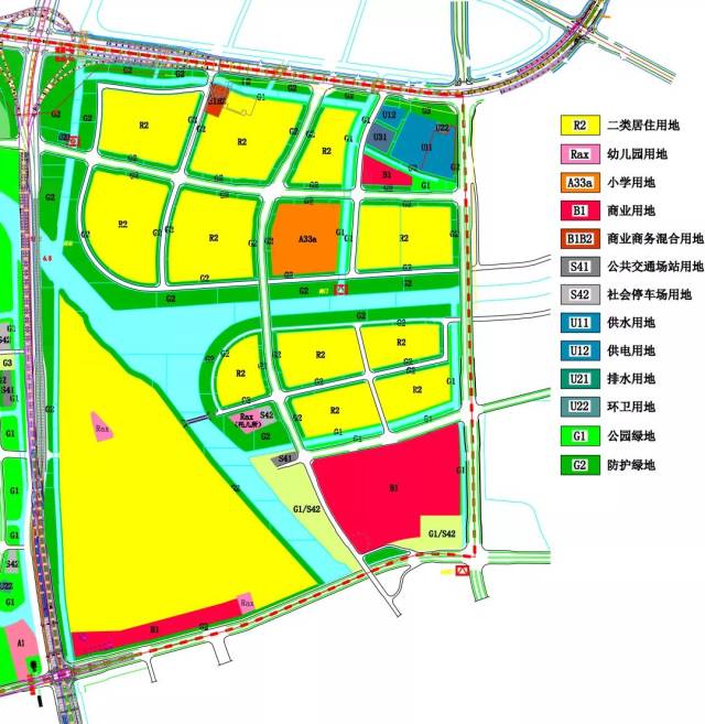 南部新城北区块规划 道路交通 片区道路于2017年度全面开工建设,计划