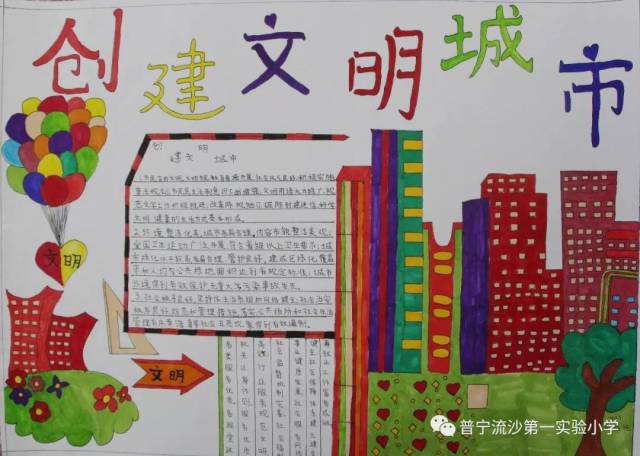 四年"创建文明卫生城市"手抄报创作比赛获奖名单