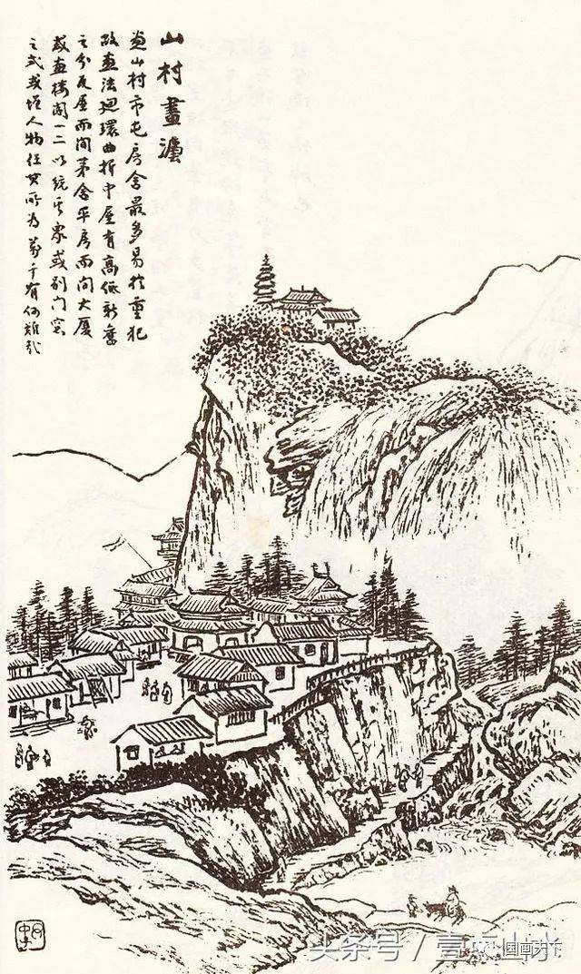 山水画诀房屋画法