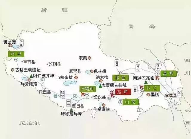 来一份地图,跟着它走 你能遇见一个更完美的西藏 纳木错湖意为天湖