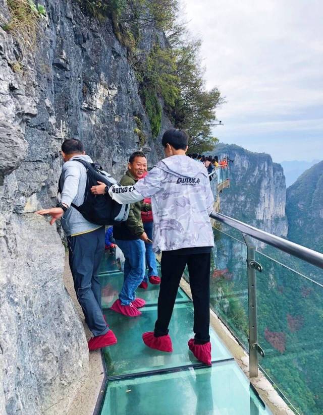 大峡谷景区:电梯,鞋套 天门山景区:扶梯,小索道,玻璃栈道鞋套.