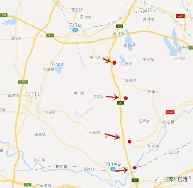 武汉城市圈外环高速公路孝感南段大部分里程位于天门汉川两市交界处