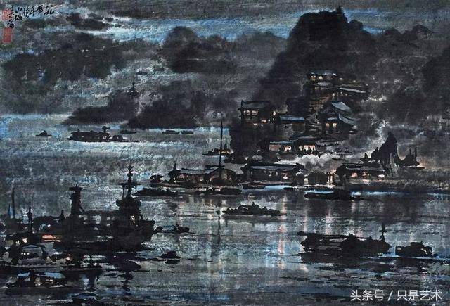 他独创国画夜景,用墨水点亮了中国的夜,看完无不惊叹真的太美了