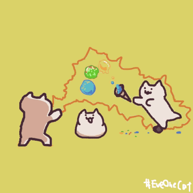 motions_cat将自己的企划定名为everyday one cat,每日一猫,坚持
