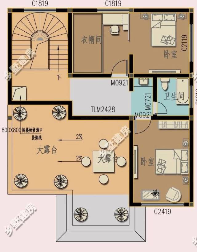 11x13米三层别墅,家人一起居住,农村生活再无烦恼