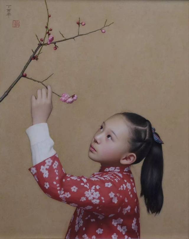 翩翩 张青 布面油画 50x80cm 2017-2018