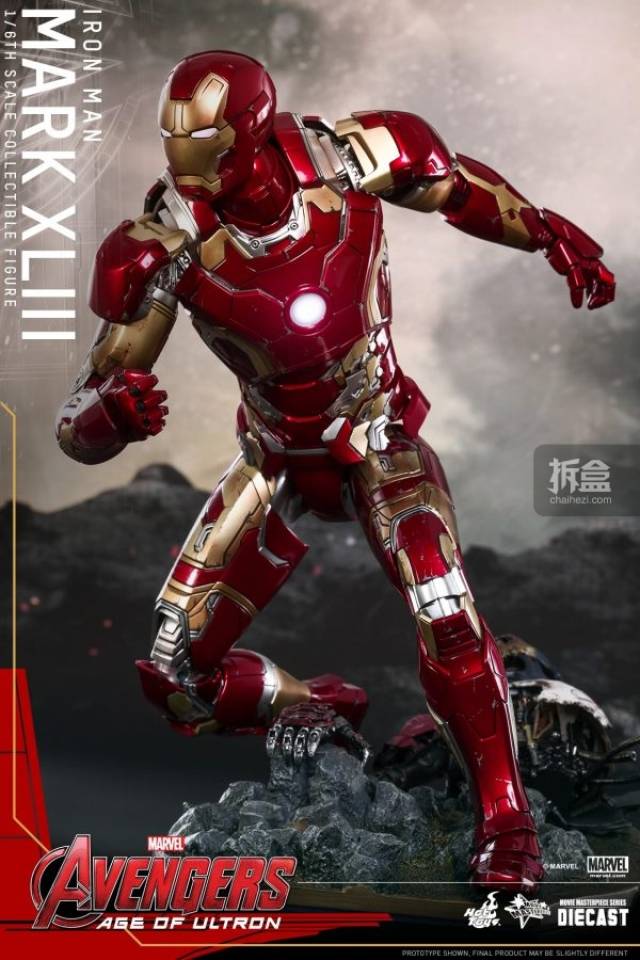 hottoys《复仇者联盟2:奥创纪元》钢铁侠mark 43