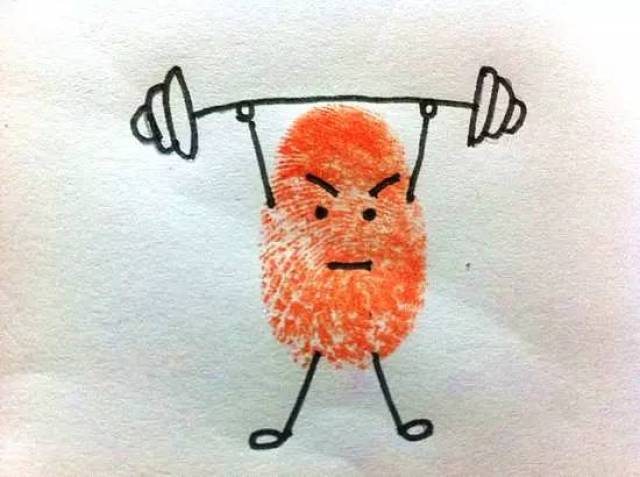 周末快放下手机,来和孩子一起画有趣的指纹画吧