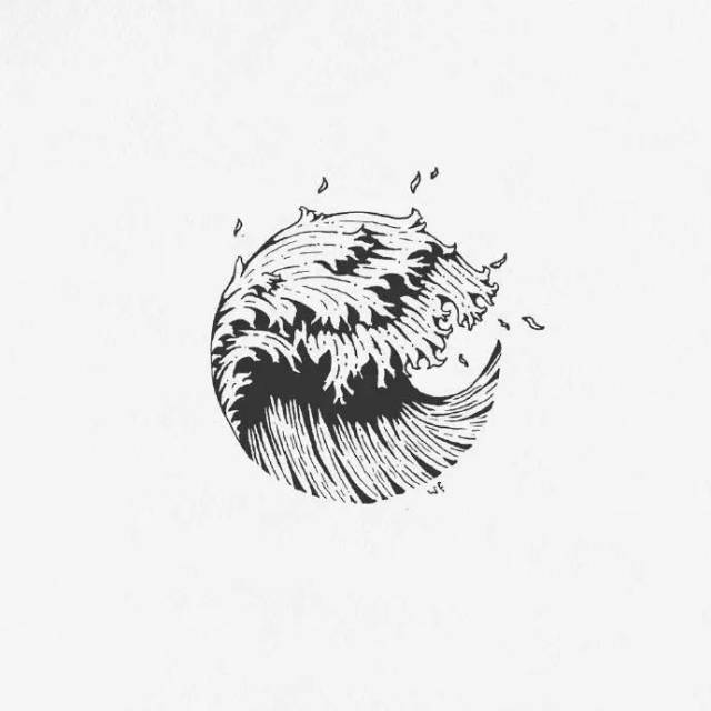 小插画黑白简单又漂亮图片大全