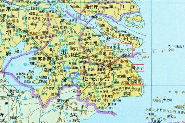 1950年~1952年  分属上海市,上海县,川沙县,南汇县