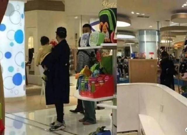 网友偶遇angelababy下飞机的直接带小海绵逛超市工作家庭两不耽误