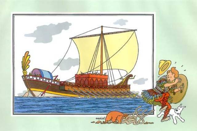 丁丁历险记版船舶演进图说史前至1700年