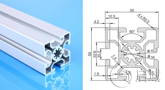 物料架可以用5050铝型材来制作吗?