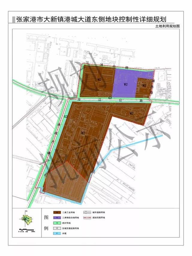 【公示】张家港市大新镇港城大道东侧地块控制性详细规划