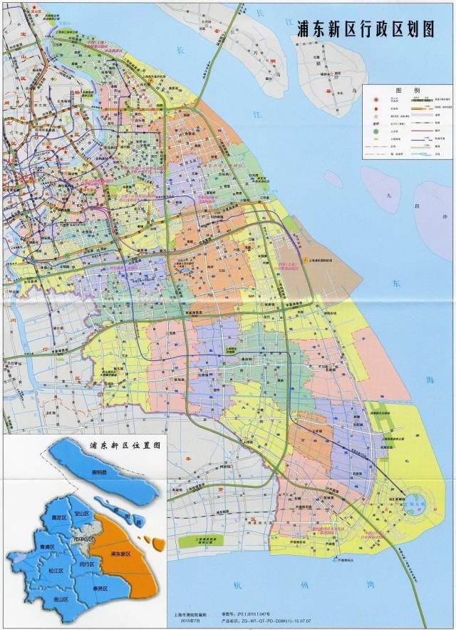 浦东新区行区划图