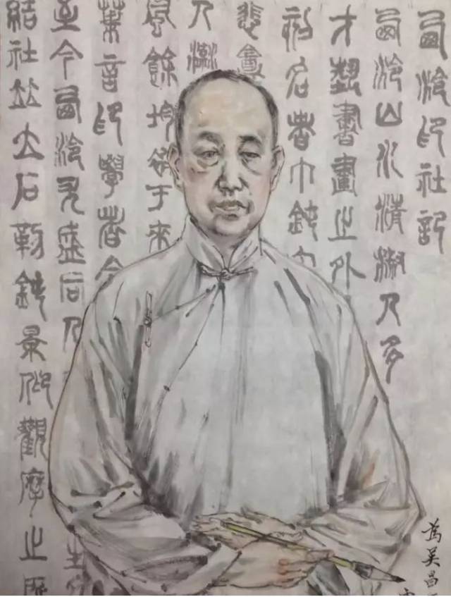 国画大师吴昌硕(张欣作)