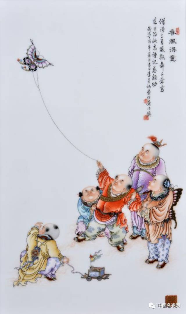 吴惠明先生,专攻釉上粉彩人物画,题材多以仙佛,名人典故为主,其作品笔