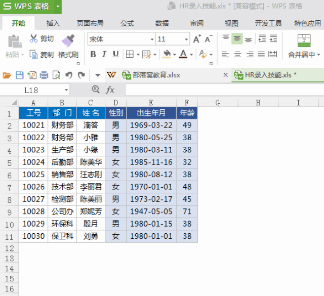 wps基础教程:3个快速调整表格的技巧