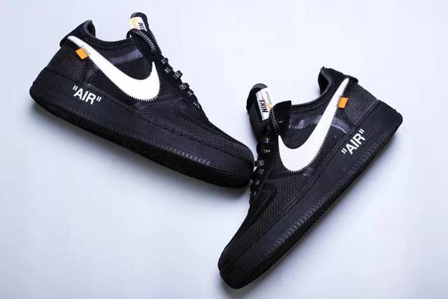 新货鞋报丨 off-white x nike air force 1 low 黑色版本!