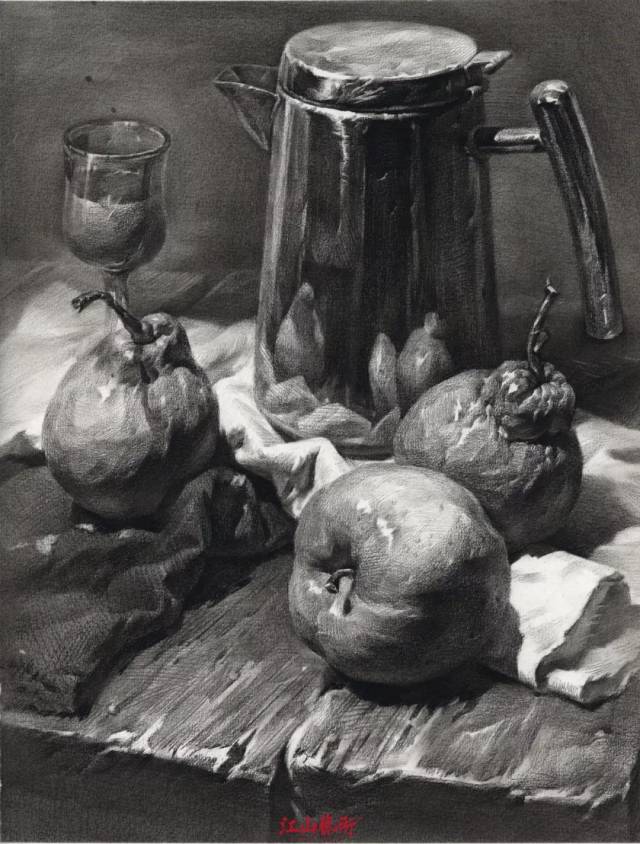 江山艺术│名师素描静物教学视频-杂物类示范