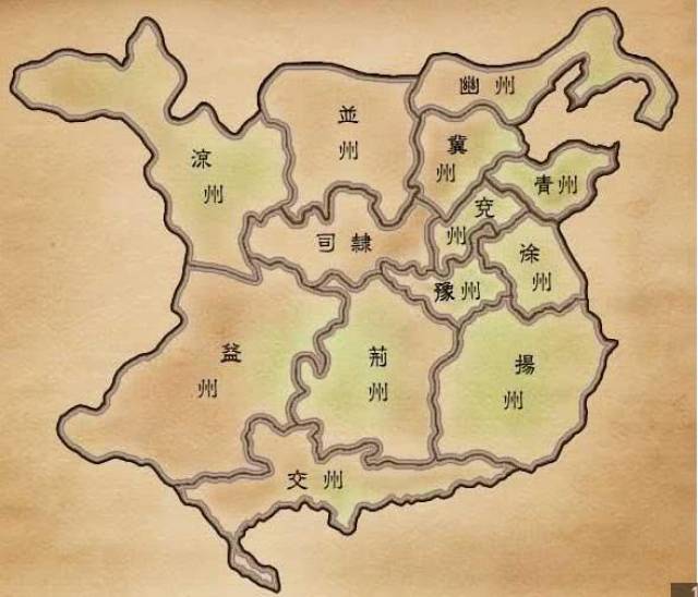 东汉末年三国群雄割据历史地图