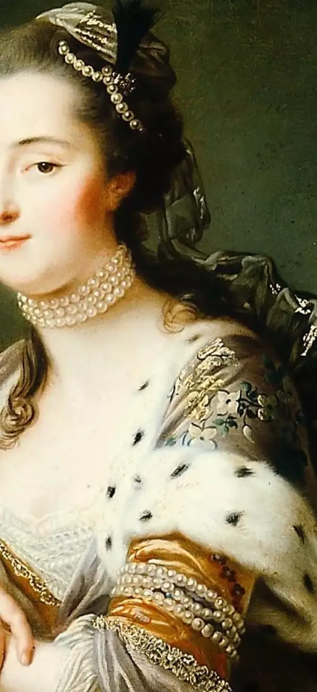 Maria Theresa Gow,vita and Virginia portrait of maria luisa as princess of asturias, in the gardens