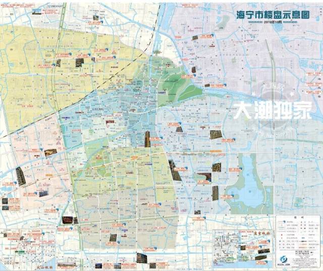 这次新地图还收集整理了 新城南(马桥)板块楼盘示意图 盐官板块楼盘