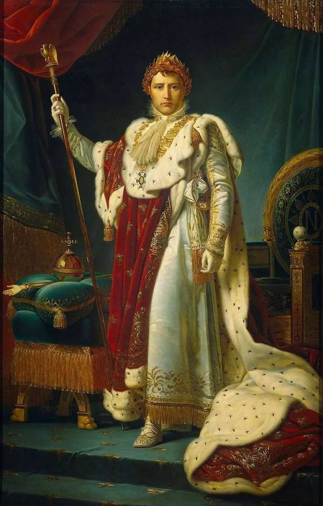 《拿破仑一世身着加冕服装的肖像》,弗朗索瓦·杰拉德,251x176cm ,布
