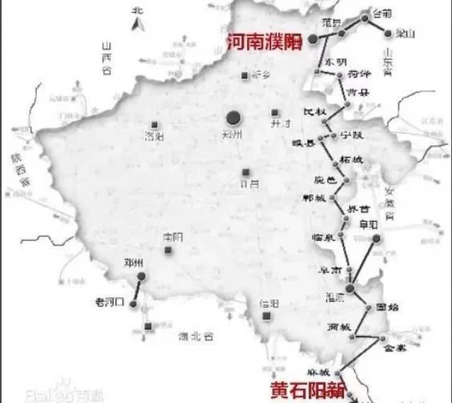 濮阳至(湖北)阳新高速公路 濮阳段项目起于台辉高速公路, 向南跨越