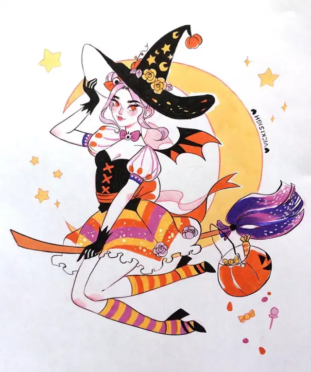 马克笔插画手绘小清新