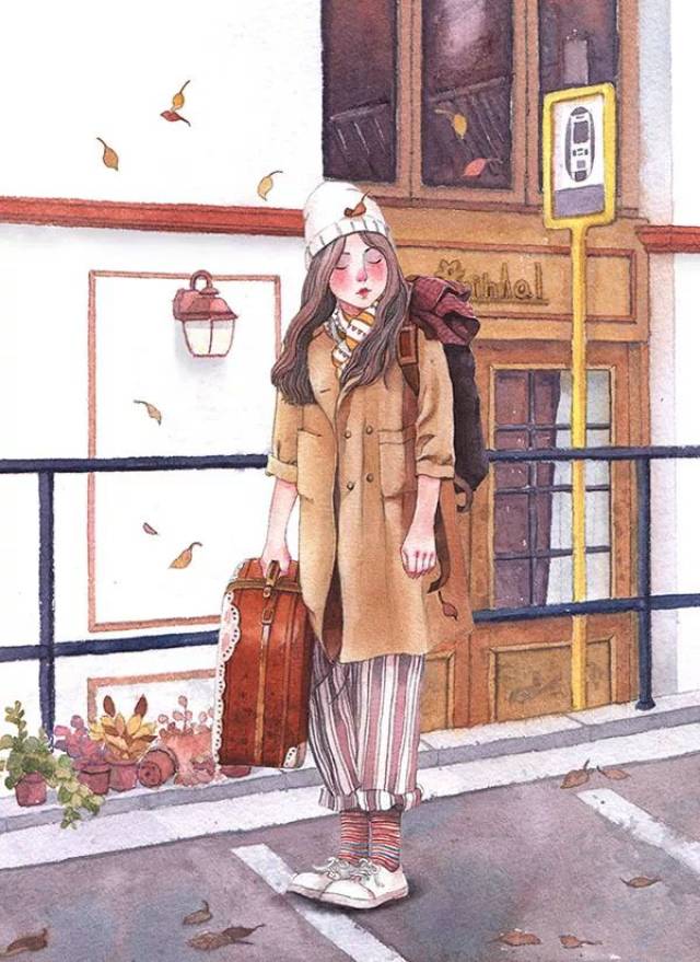 超清新唯美的水彩人物插画,大爱~ 果断收藏!