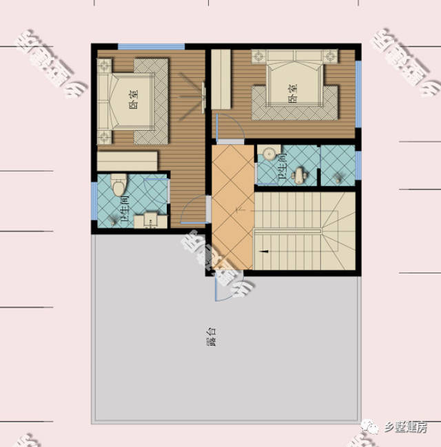 8x12米农村房屋户型图