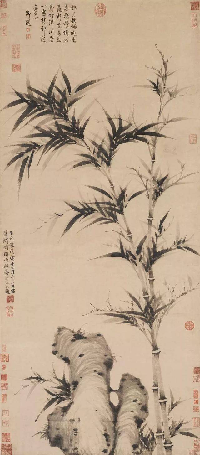 文同,赵孟頫等古代著名画家墨竹图