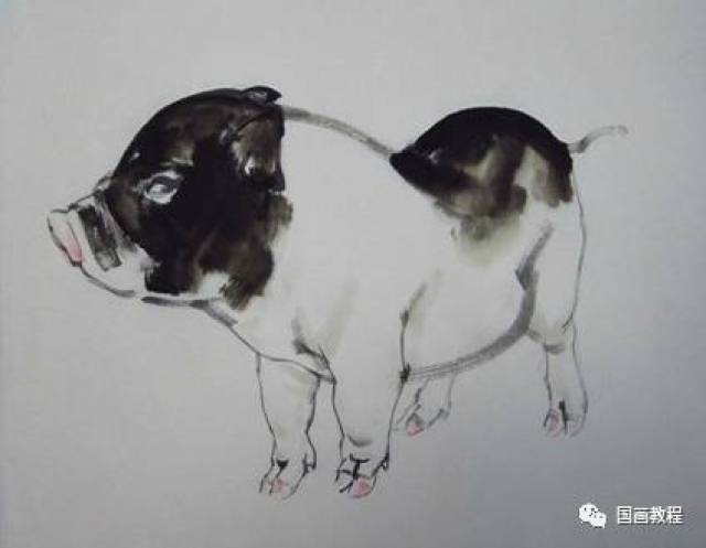 画牛与画猪国画技法(特别详细~)