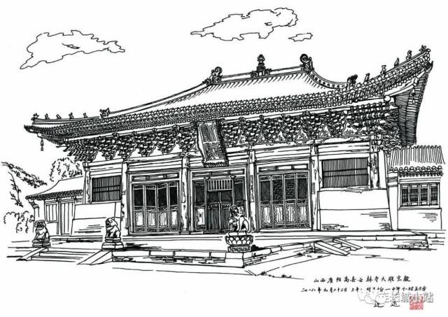 不疯不成魔的小虎-手绘山西古建和长城(上)