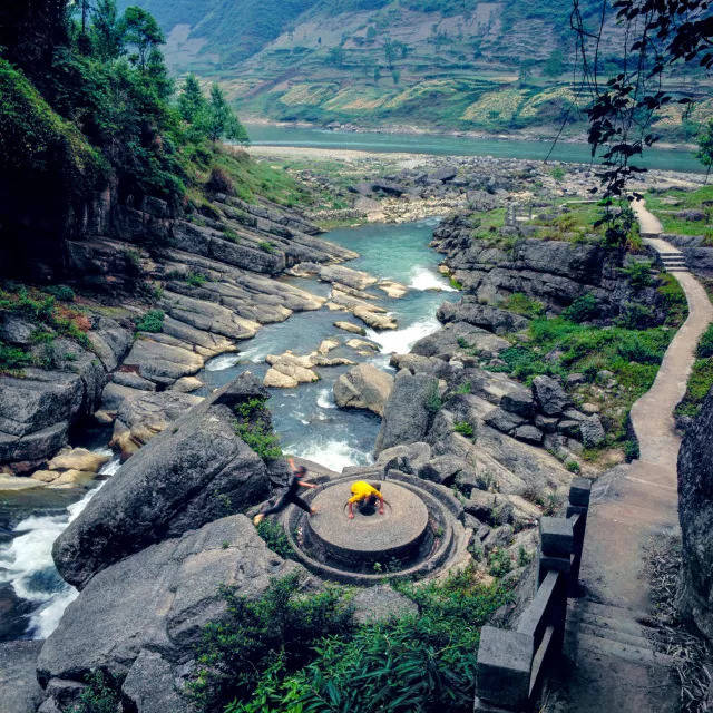 瞿塘峡,风箱峡古栈道