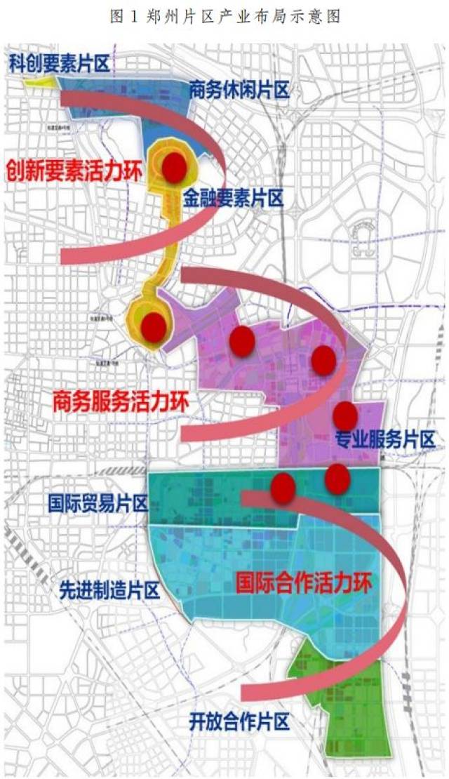 自贸区郑州片区产业规划:cbd/北龙湖/高铁圈/经开滨河